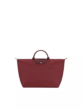 LONGCHAMP | Le Pliage Green Reisetasche Small, Moka | dunkelrot